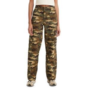 Levi's '94 Camo Cargo Pants 30 x 30 Baggy Wide Leg Grape Leaf Emily High NWT